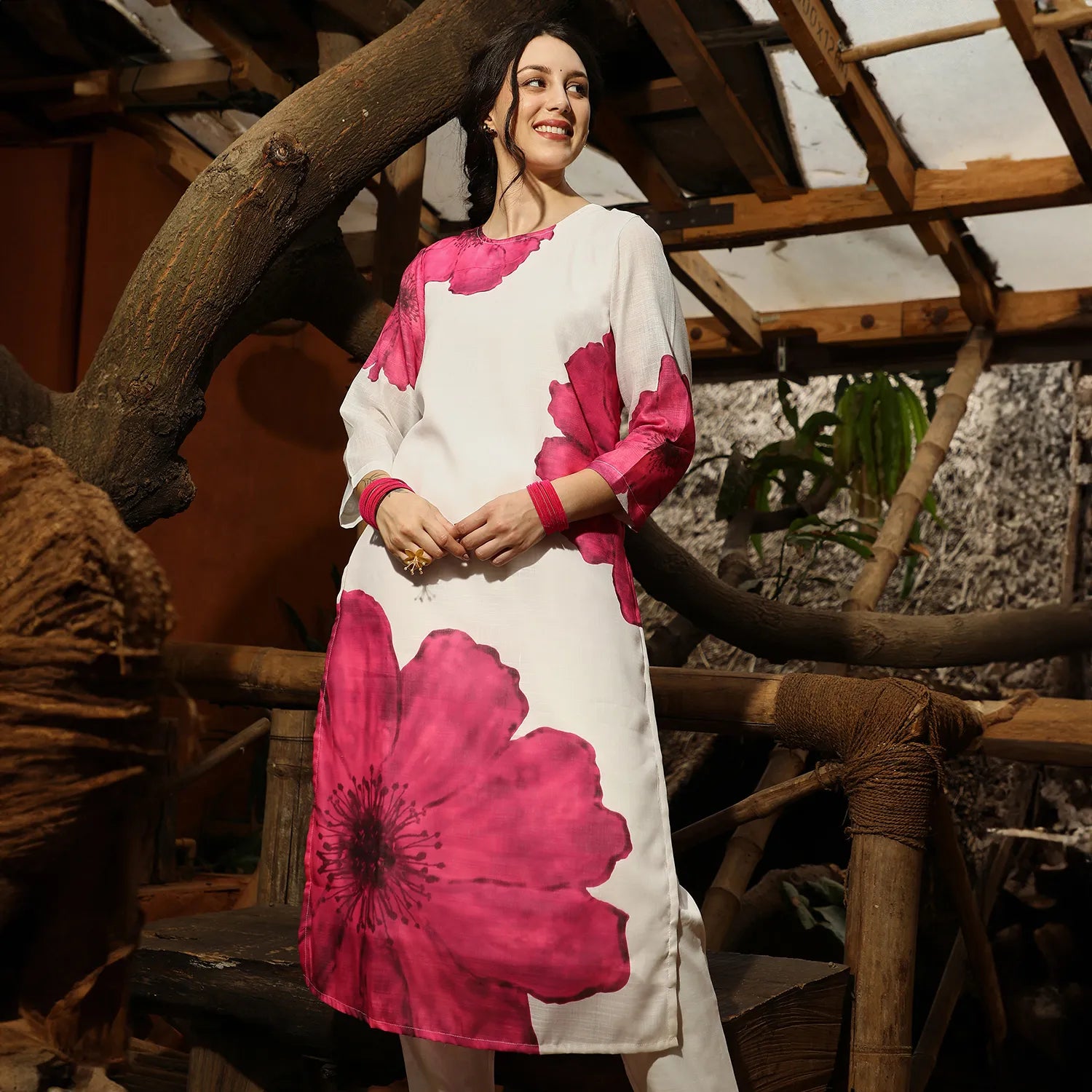 Primrose Flora Kurta With Trousers