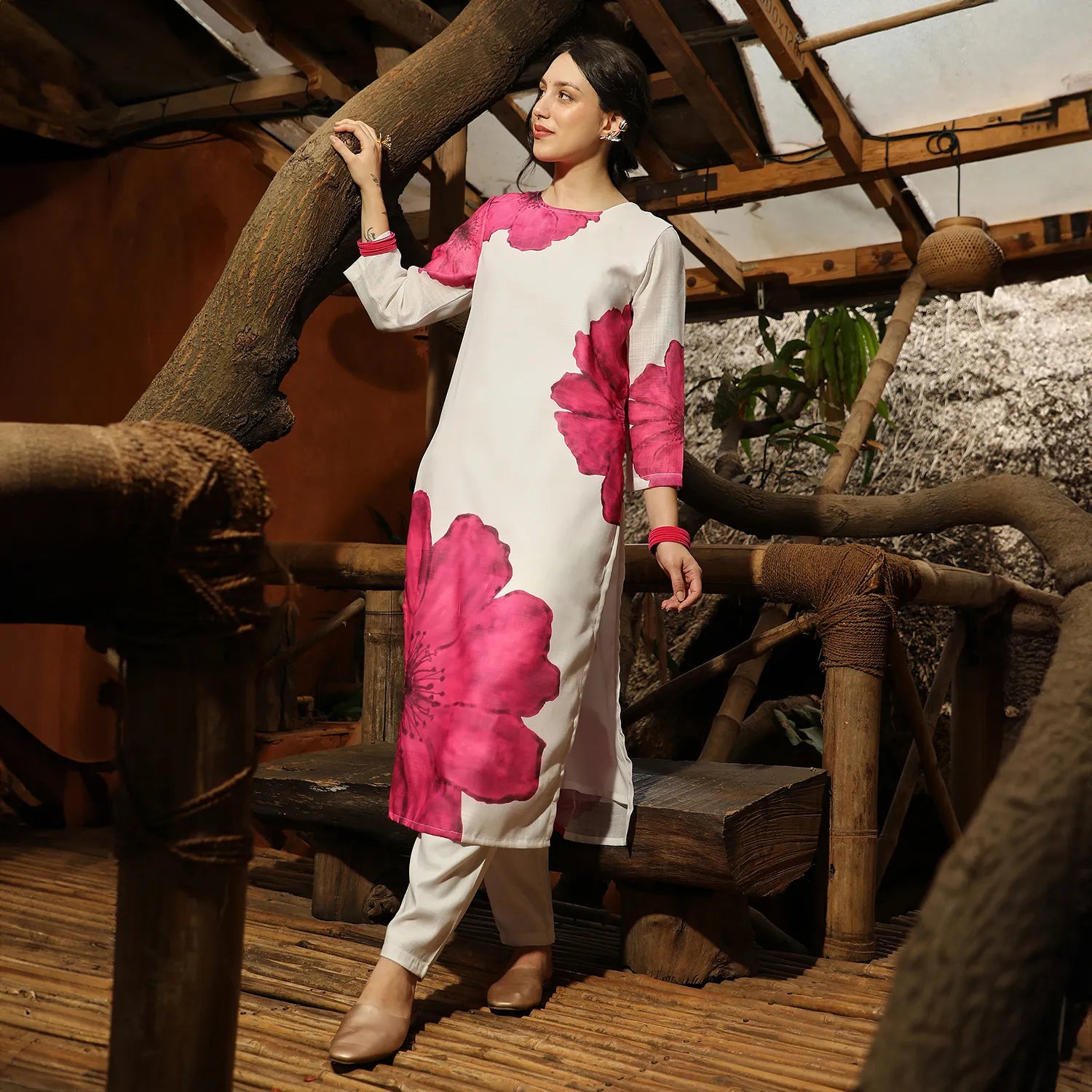 Primrose Flora Kurta With Trousers