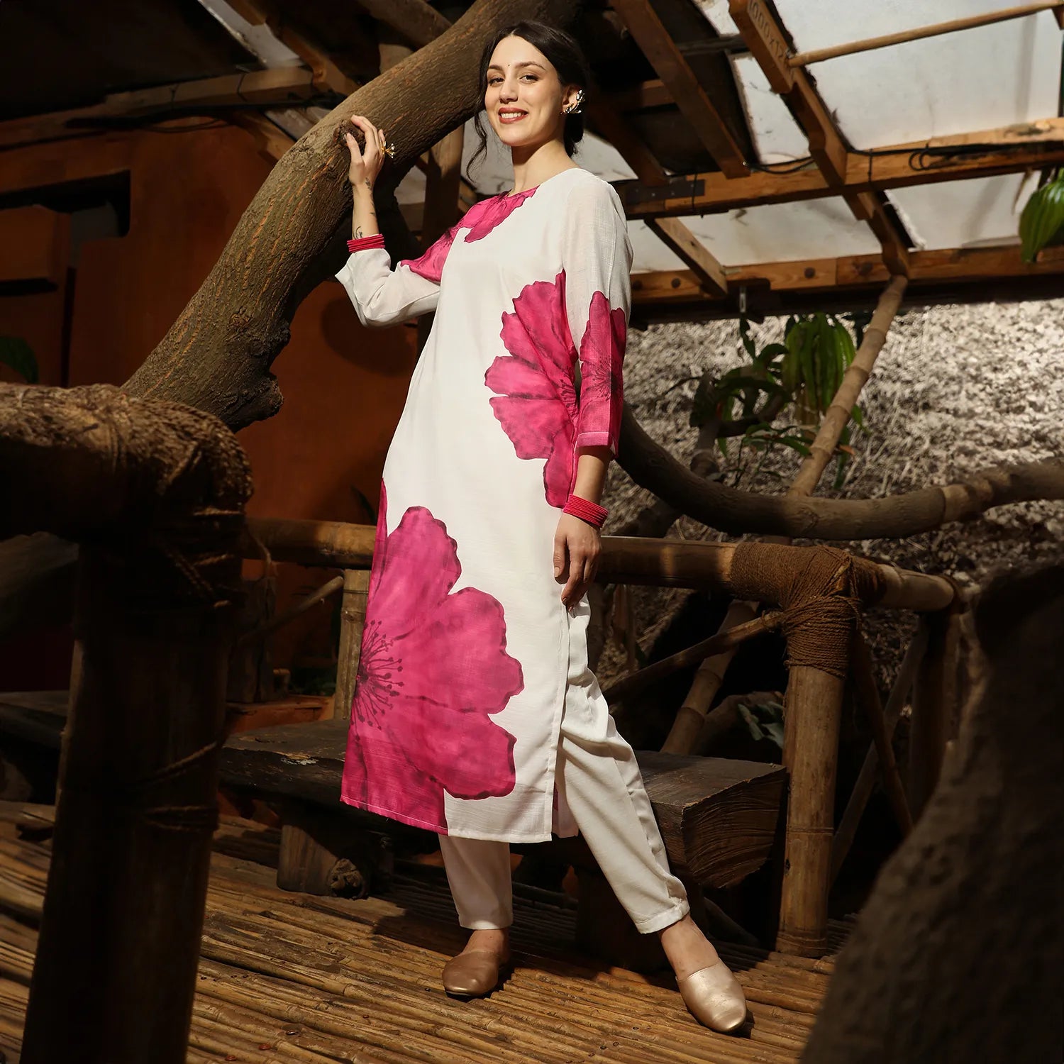 Primrose Flora Kurta With Trousers