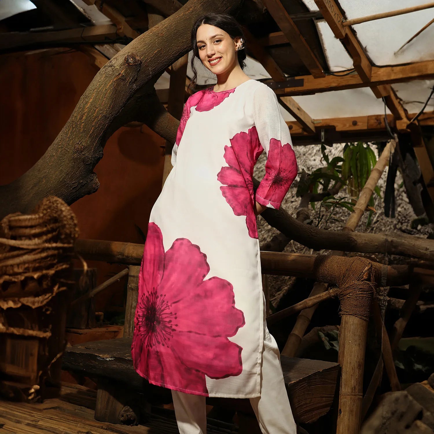 Primrose Flora Kurta With Trousers