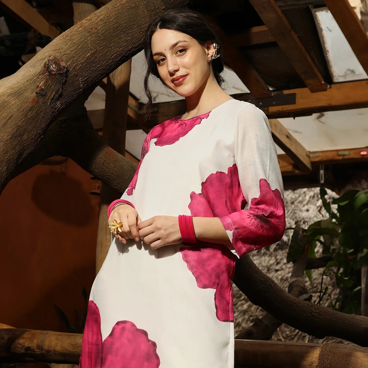 Primrose Flora Kurta With Trousers