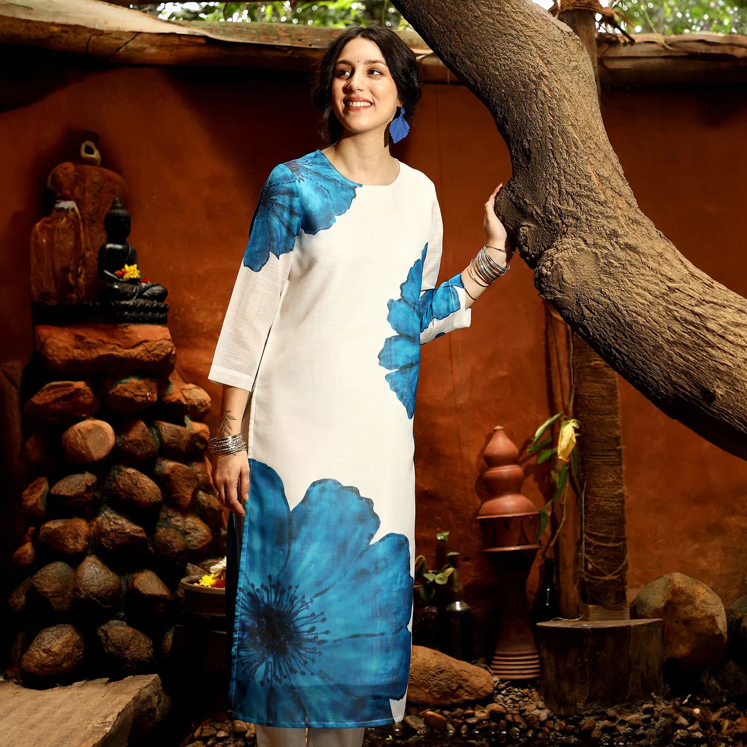 Primrose Flora Kurta With Trousers