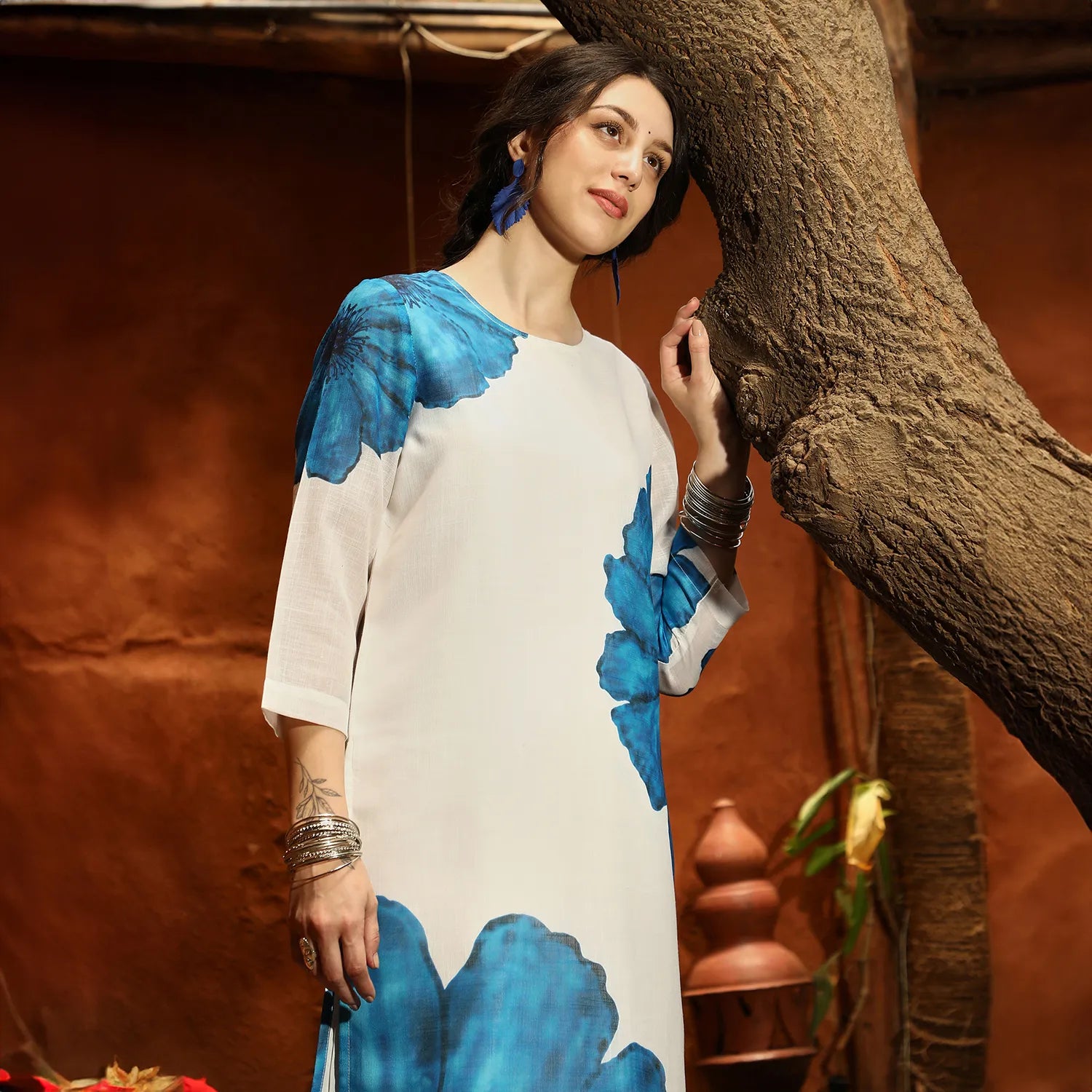 Primrose Flora Kurta With Trousers