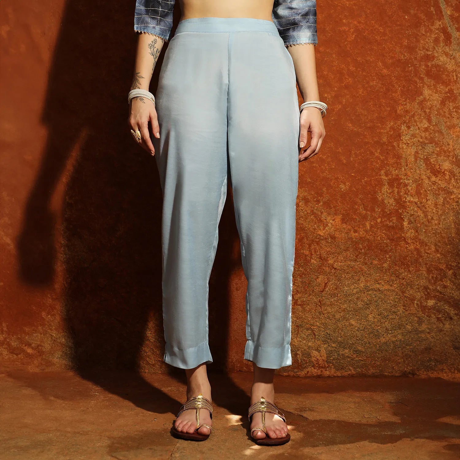 Tie-Dye Kurta With Trousers