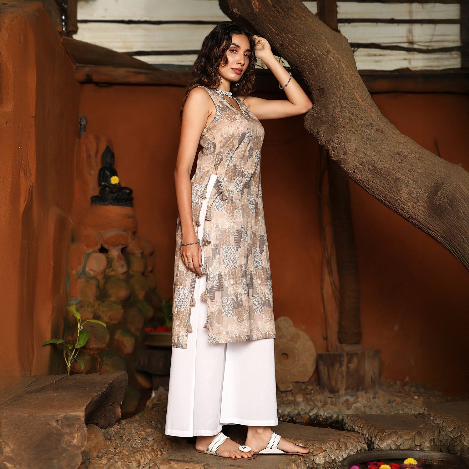 Rustic Tassel Kurta Set