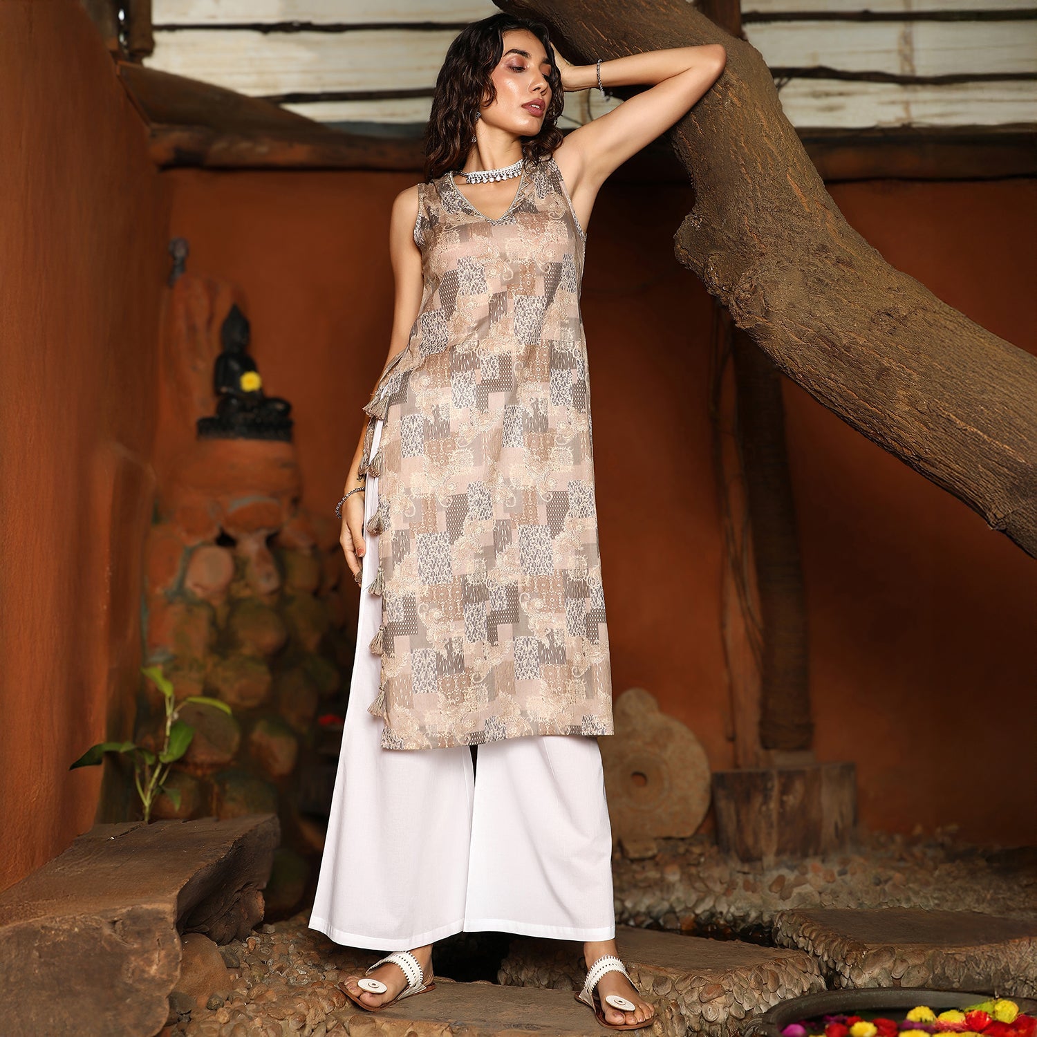 Rustic Tassel Kurta Set
