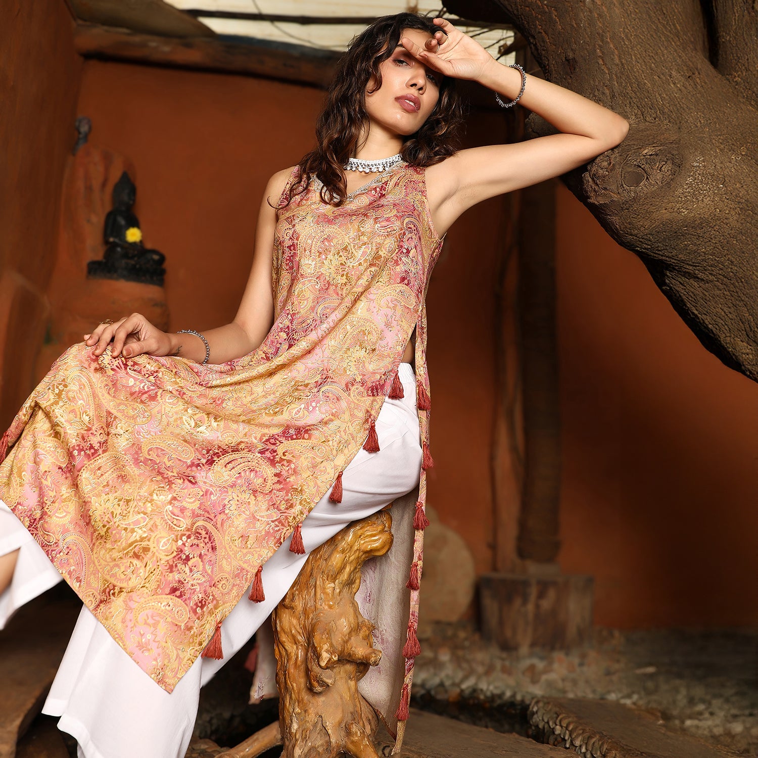 Rustic Tassel Kurta Set