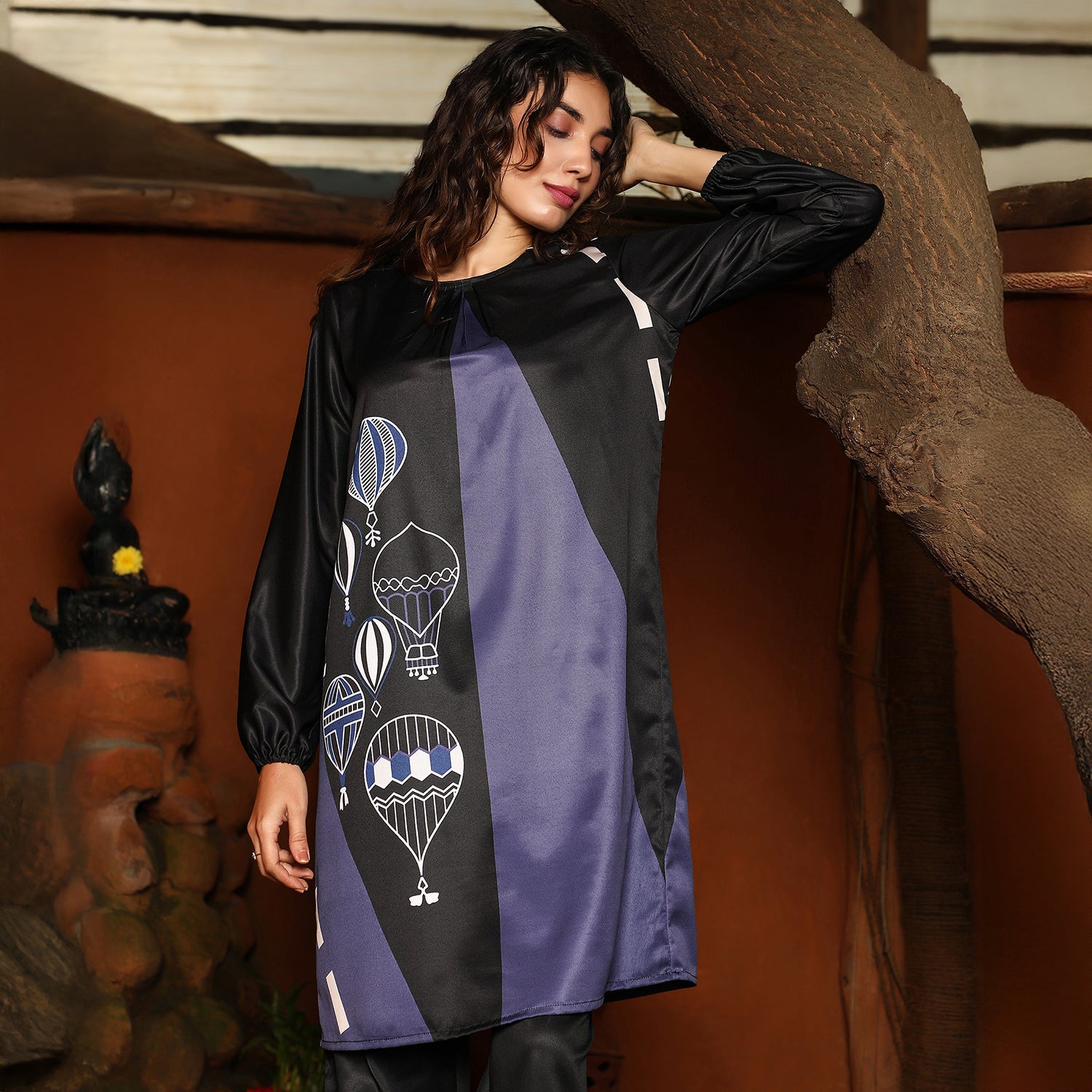 Buoyant Block Kurta Set