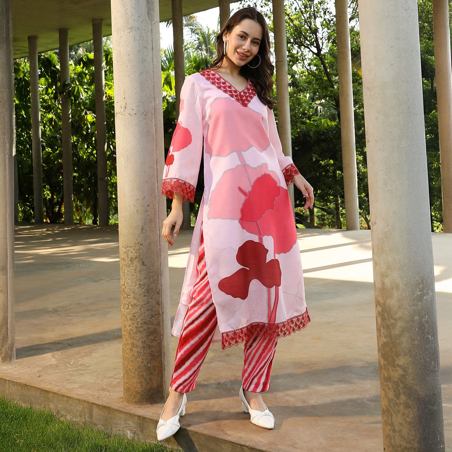 Fleur Imprint Kurta Set