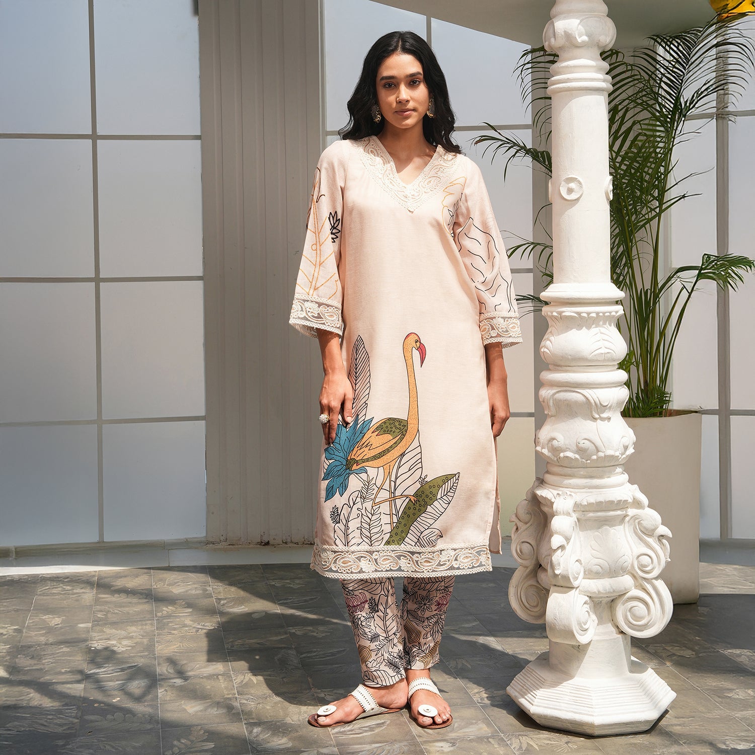 Swané Imprint Kurta Set