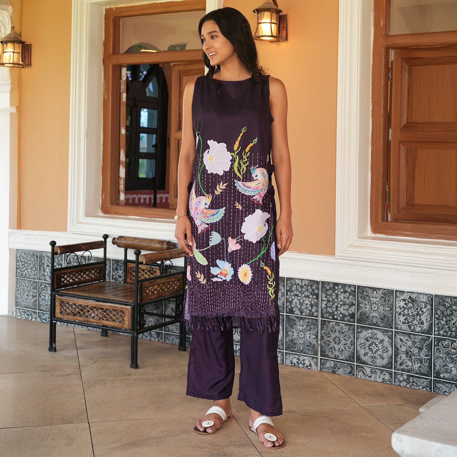 Edena Mural Kurta Set
