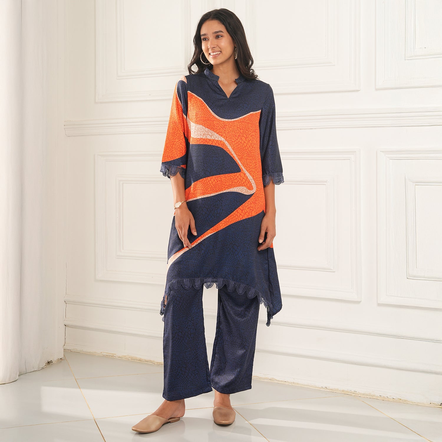 Flowing Petalia Kurta Set