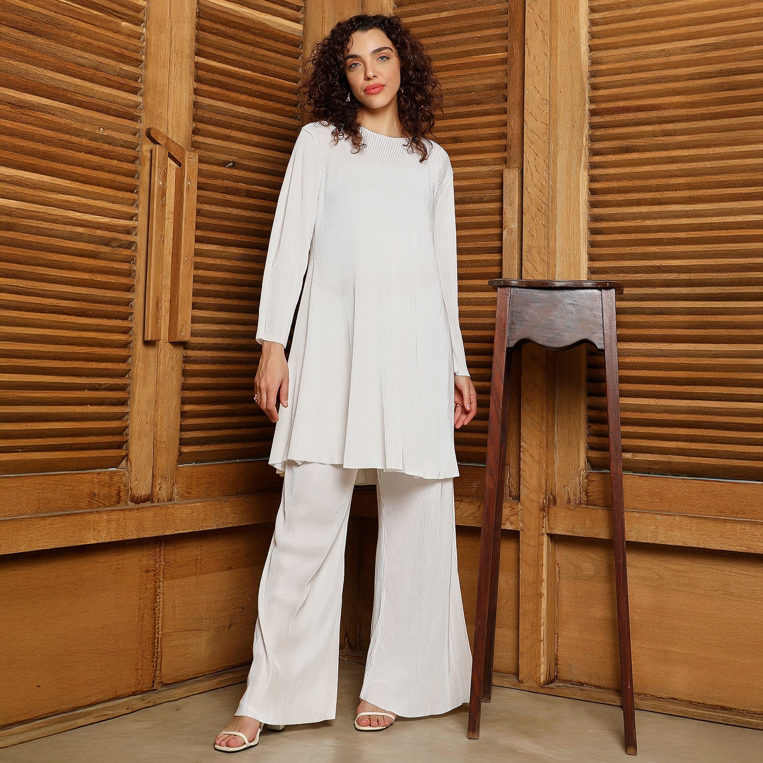 Accordian Kurta Set