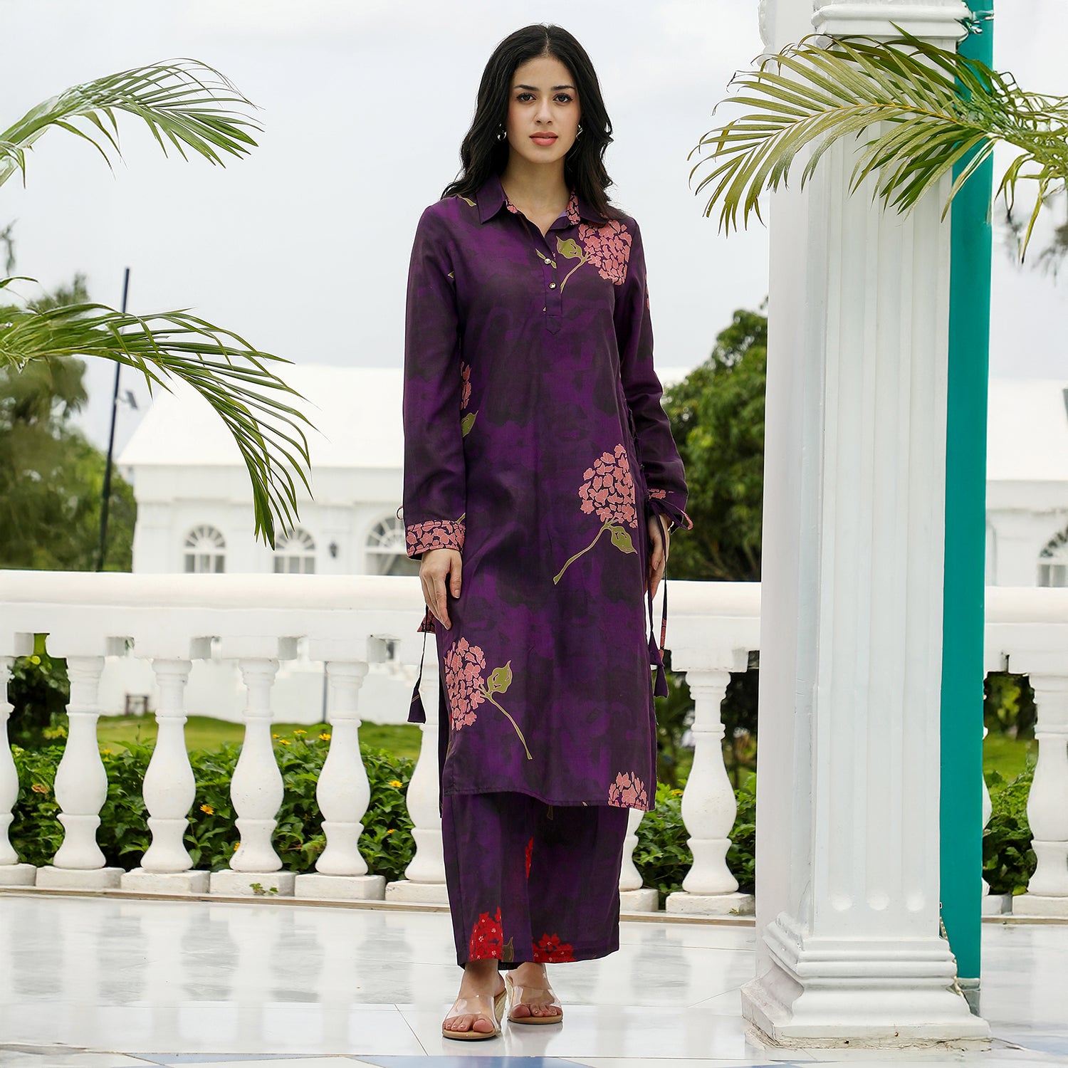 Bloom-Dye Imprint Kurta Set