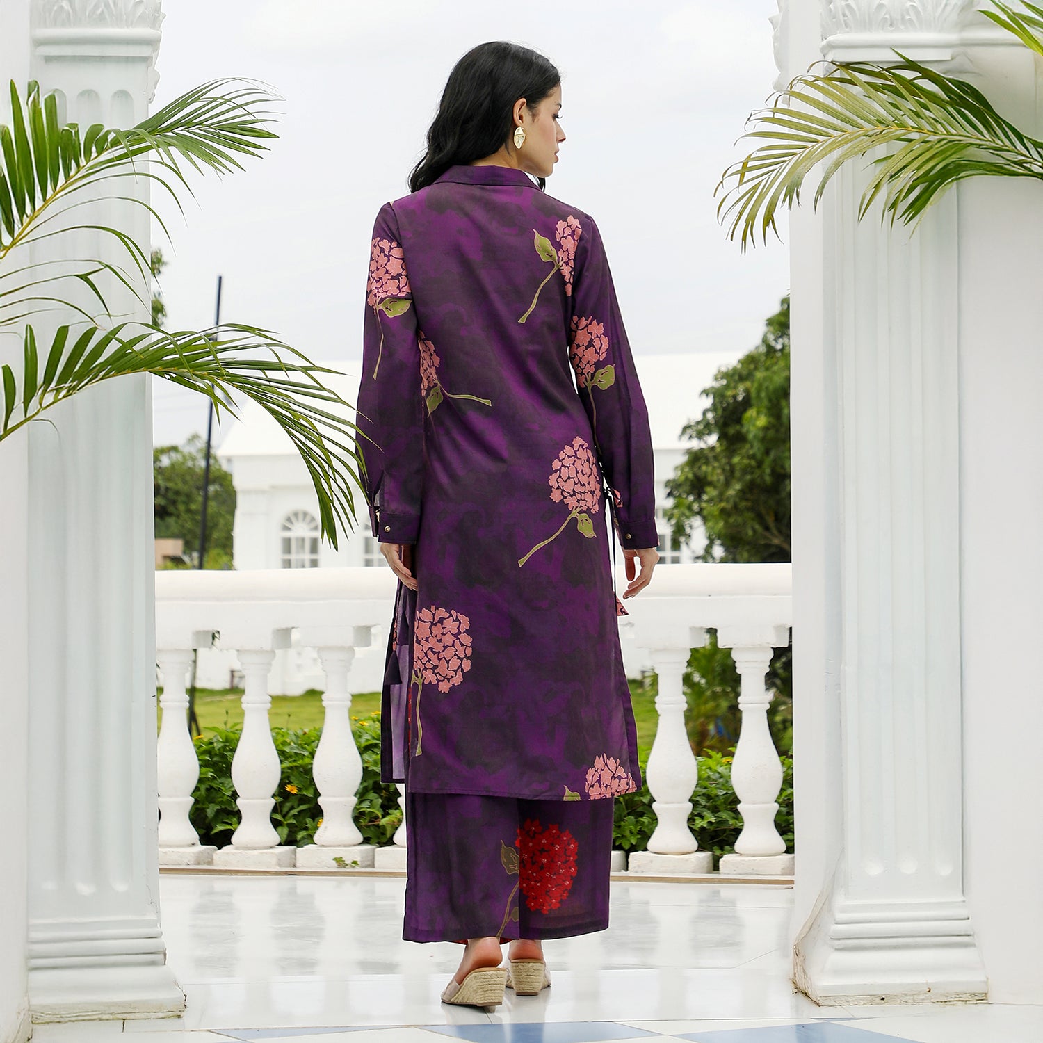 Bloom-Dye Imprint Kurta Set