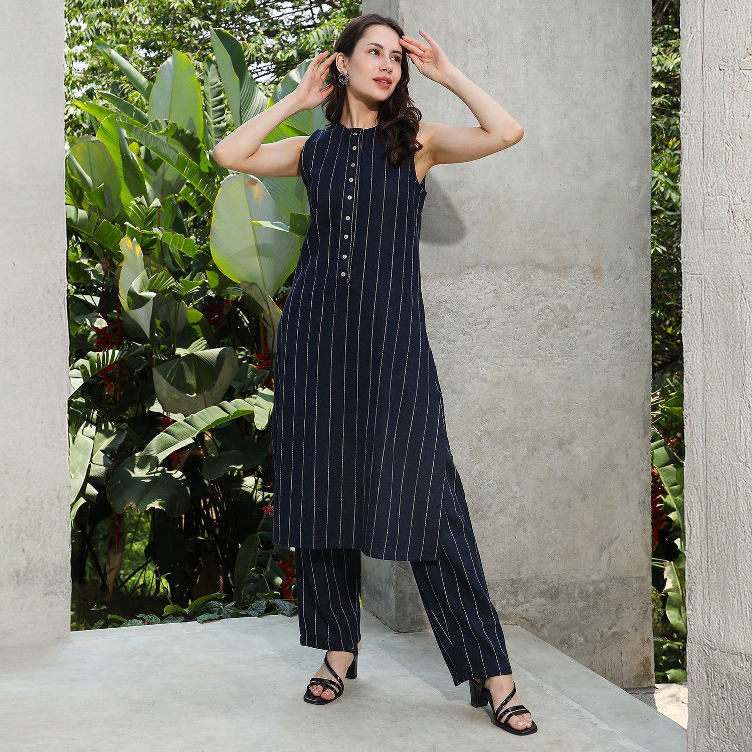 Simplicity Striped Kurta Set