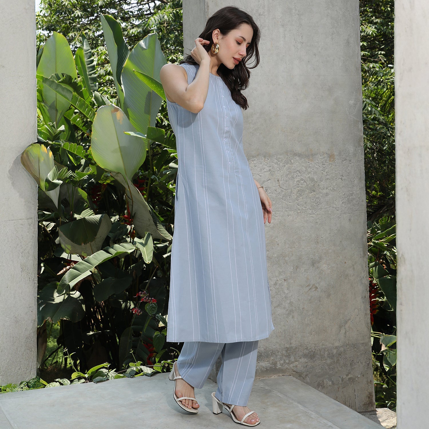 Simplicity Striped Kurta Set