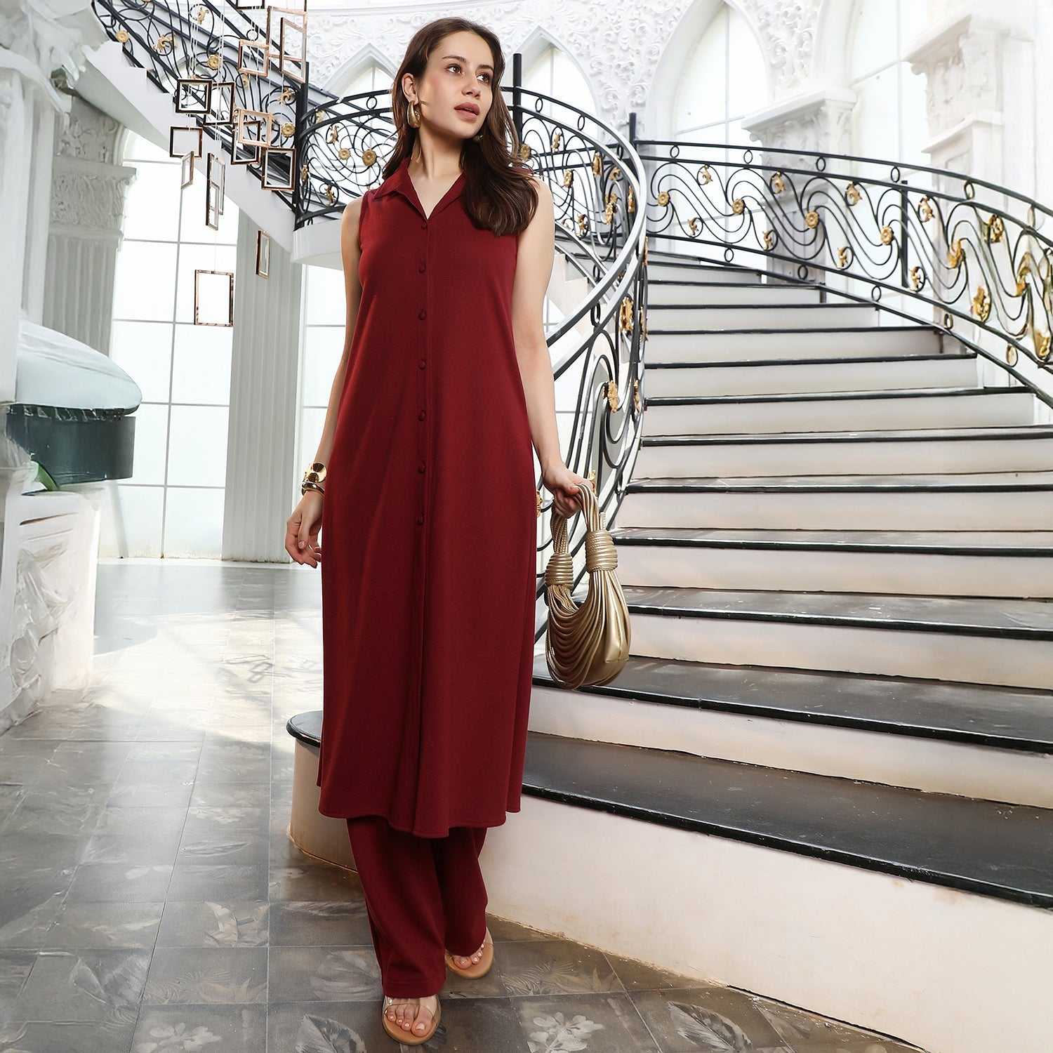 Solid-Canvas Kurta Set