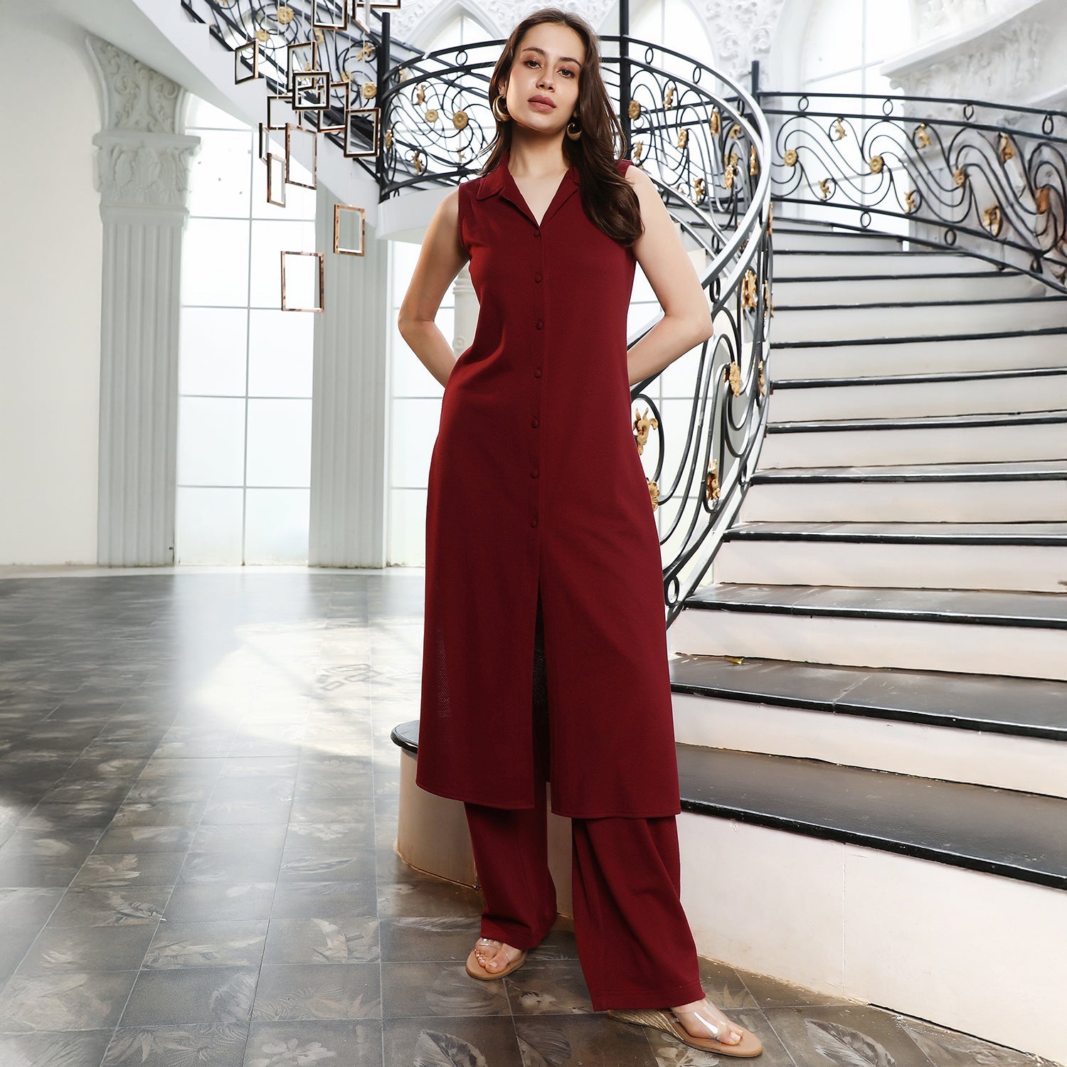 Solid-Canvas Kurta Set