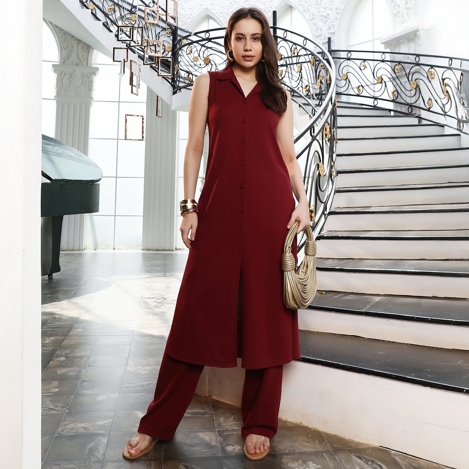 Solid-Canvas Kurta Set