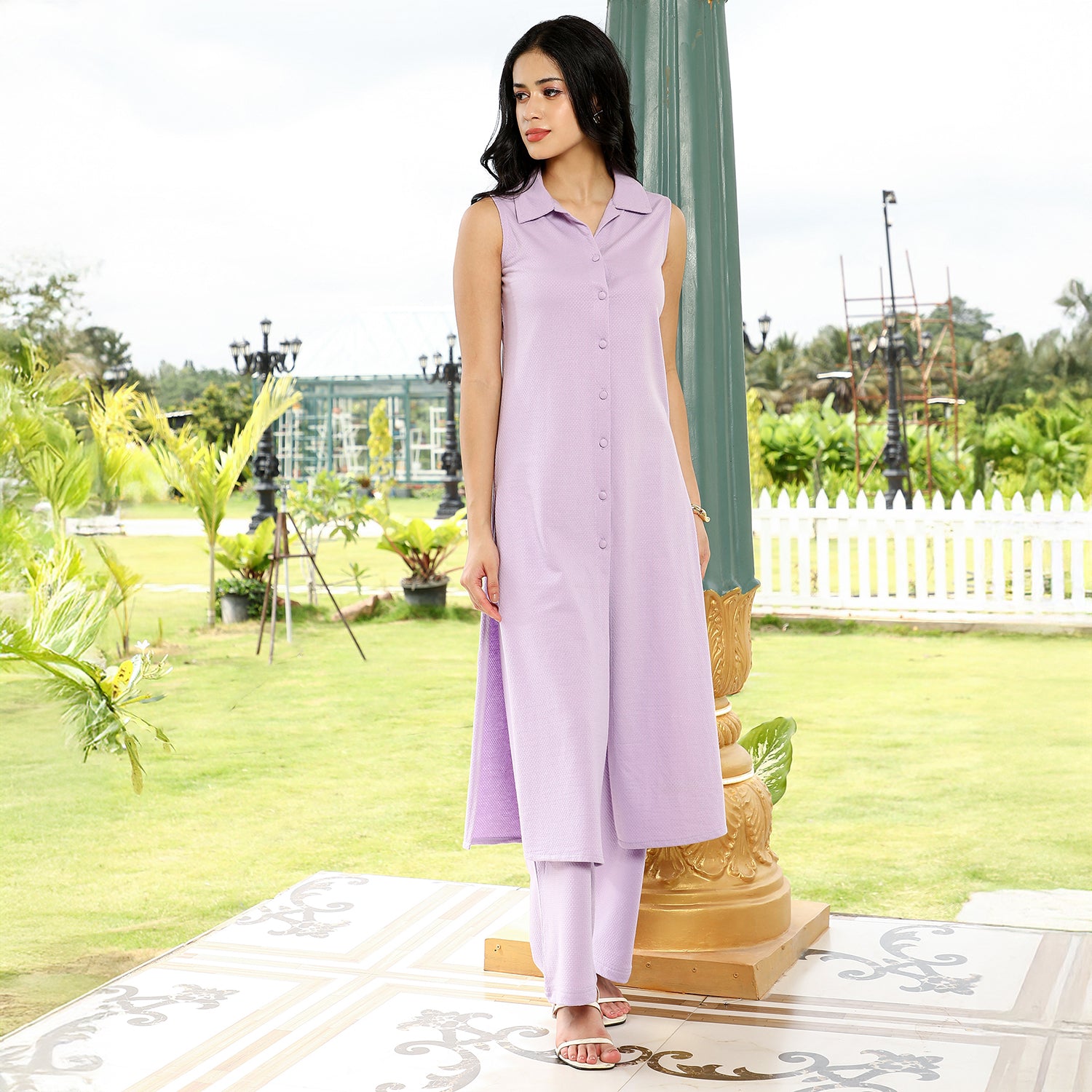 Meshura-Jacqaurd Kurta Set