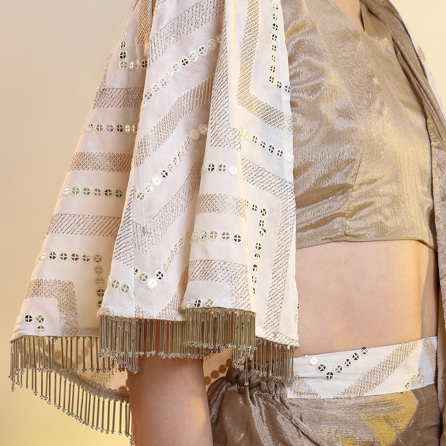 Bijou Cape Pre-Draped Saree