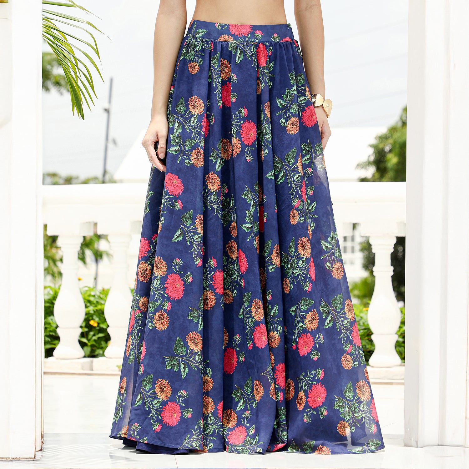 Bloom-Imprint Lehenga Co-Ord Set