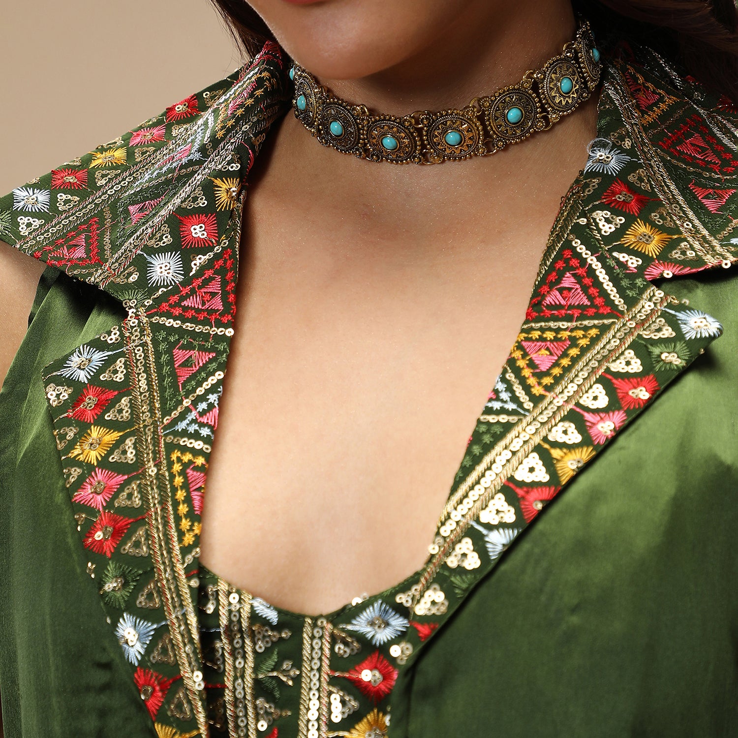 Ethnic Block Co-Ord Set