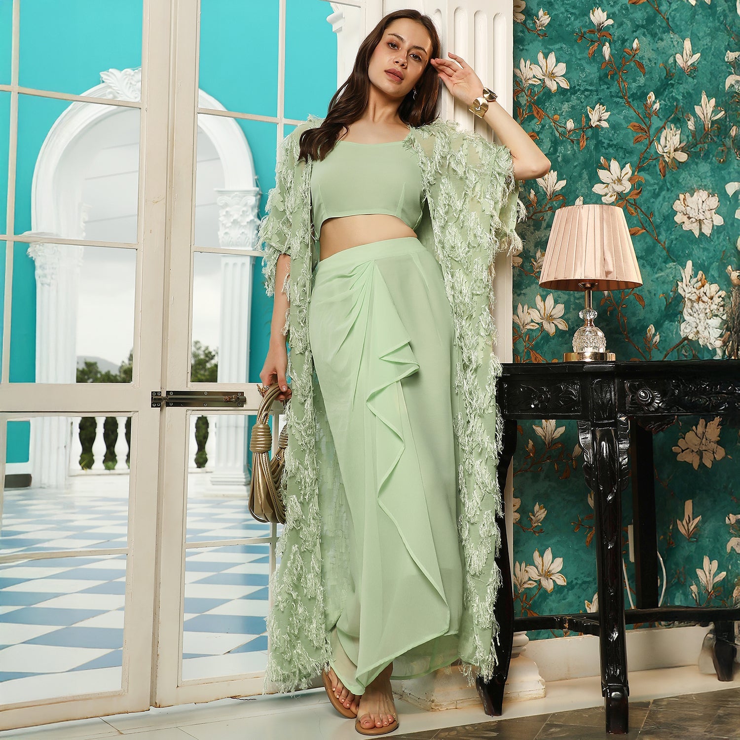 Tassel-Drape Co-Ord Set