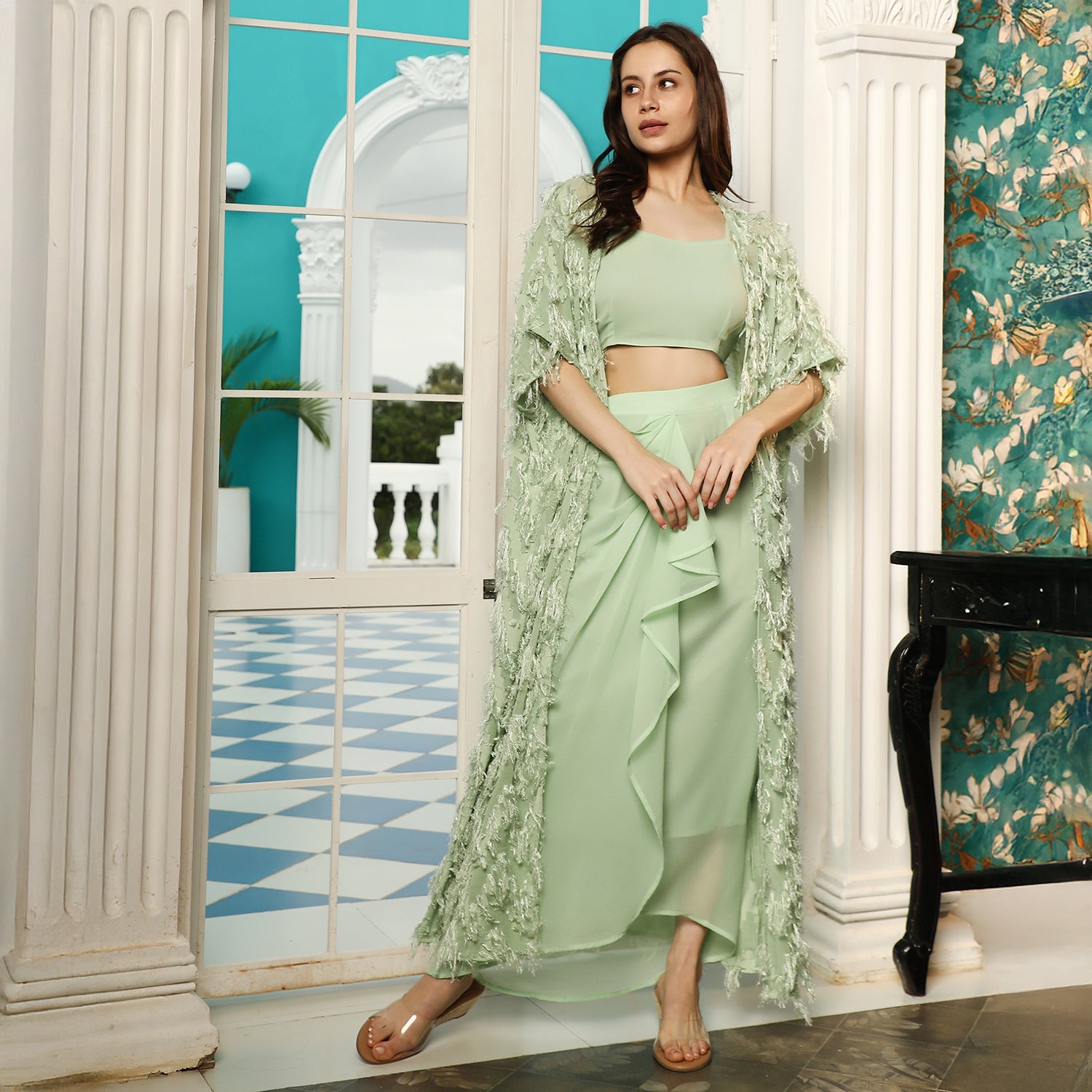 Tassel-Drape Co-Ord Set