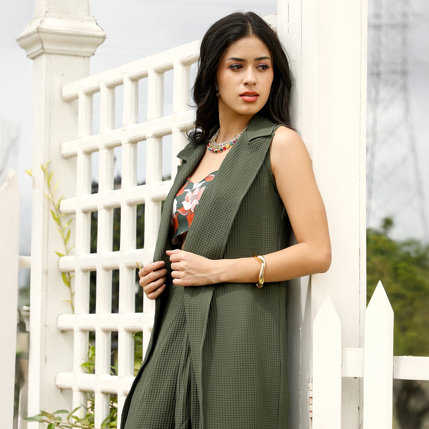 Textured-Drape Co-Ord Set