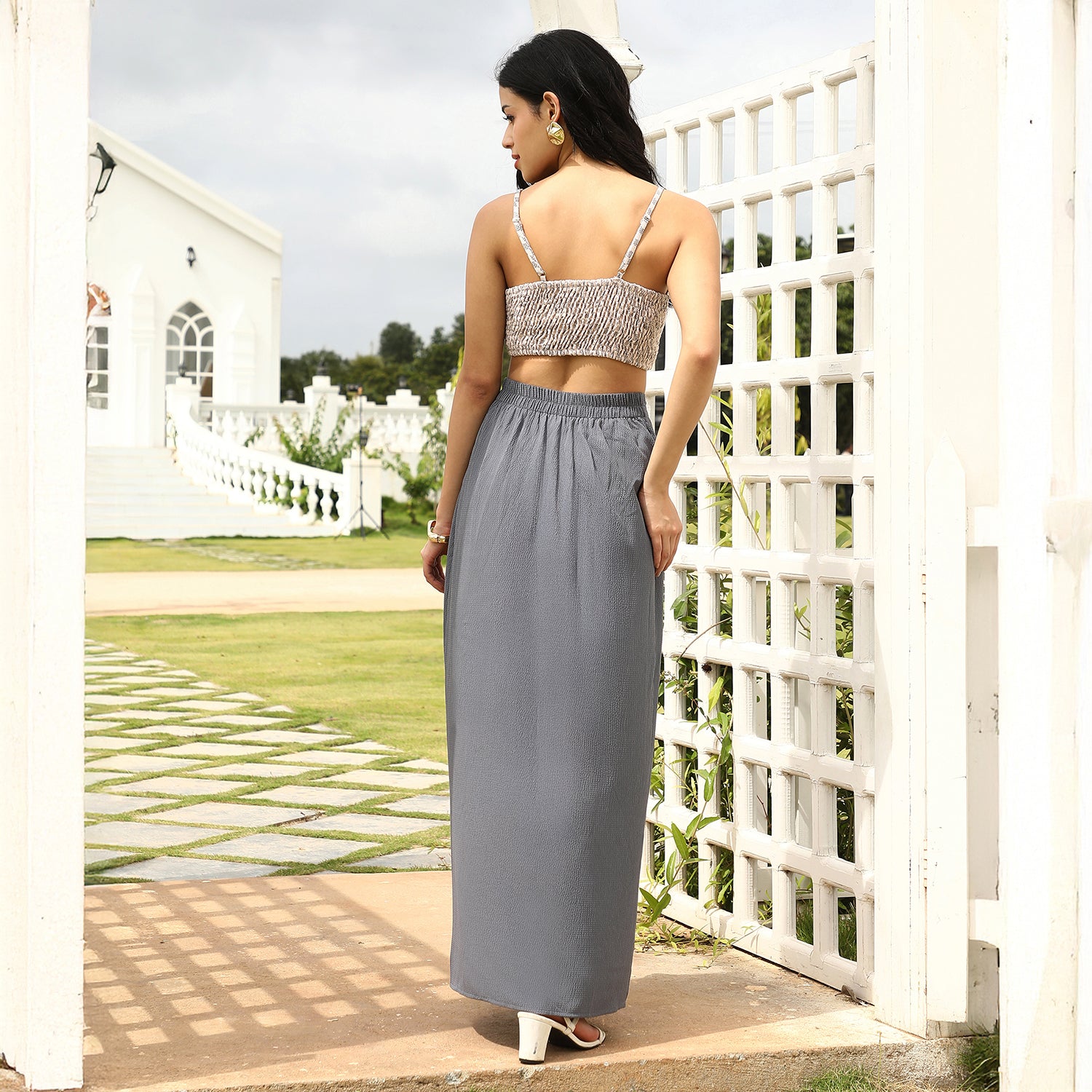 Textured-Drape Co-Ord Set
