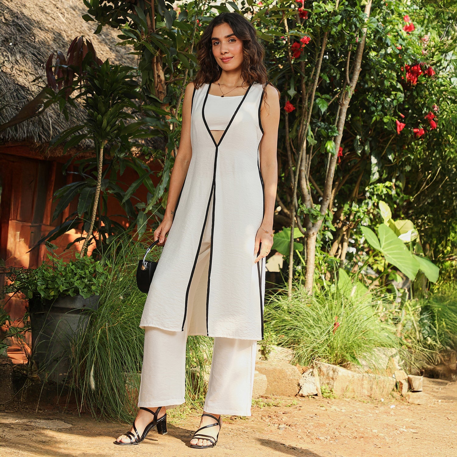 Contrast Luna Kurta Set